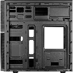 Компьютерный корпус Aerocool/Formula Cs-105, mATX, без БП, 187x361x355мм (ШxГxВ), USB 3.0 x1, USB 2.0 x1, металл 0,5мм, 120-мм вентилятор в комплекте, черный, фото2