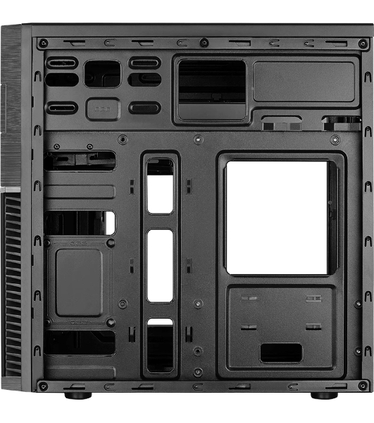 Компьютерный корпус Aerocool/Formula Cs-105, mATX, без БП, 187x361x355мм (ШxГxВ), USB 3.0 x1, USB 2.0 x1, металл 0,5мм, 120-мм вентилятор в комплекте, черный