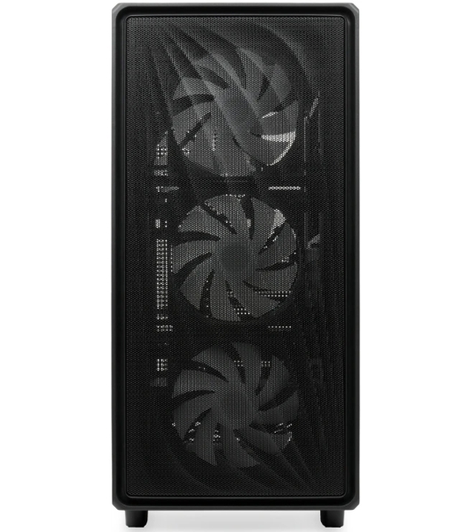 Компьютерный корпус HSPD M510, Mesh Mid Tower, черный, TG, 0.5 SPCC, 4x120мм ARGB ATX, mATX, mITX 180/280/160мм 1x2.5', 1x3.5', 7xPCI 2xUSB-A 3.0 517x277x418мм