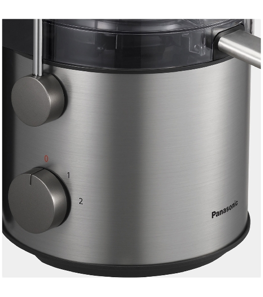 Соковыжималка Panasonic MJ-CB600STQ серебристый, центробежная, 1000 Вт, 1500 мл, механическое