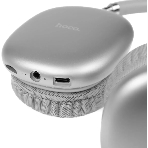 Беспроводные/проводные наушники Hoco W35 Air Triumph серебристый, полноразмерные, Bluetooth + проводной, до 45 ч, фото4