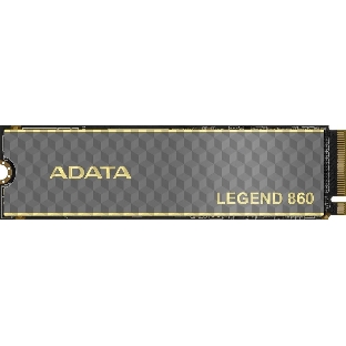 Накопитель SSD ADATA LEGEND 860, 500Gb, PCIe 4.0 x4, M.2 2280, NVMe, R/W 5000/3000, с радиатором