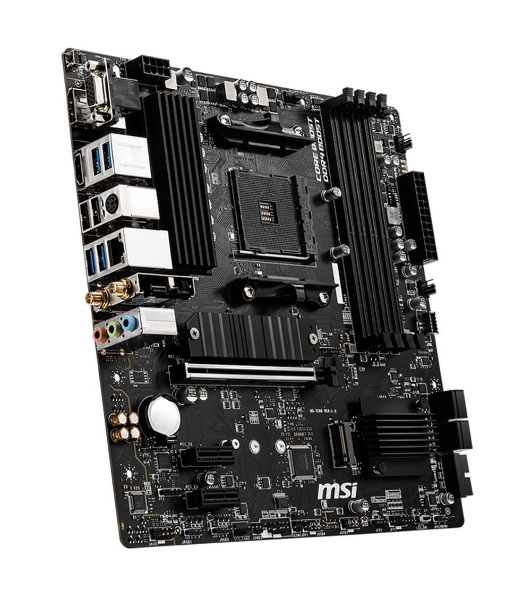 Материнская плата MSI B550M PRO-VDH WIFI, AM4, AMD B550, 4xDDR4, 4xSATA, 2xM.2, 1xPCIe 4.0 x16, 2xPCIe x1, 1xDisplayPort, 1xHDMI, 1xVGA, 1x 1Gb LAN, 2xUSB 2.0, 4xUSB 3.2 Gen 1, 3x3.5 мм, 7.1, mATX