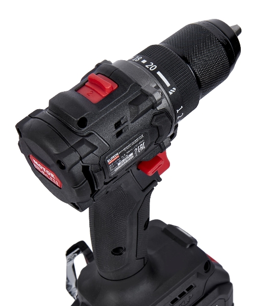Дрель-шуруповерт Elitech CD 20SL2, 20 В, 2 Ач, 60 Нм, бесщеточный