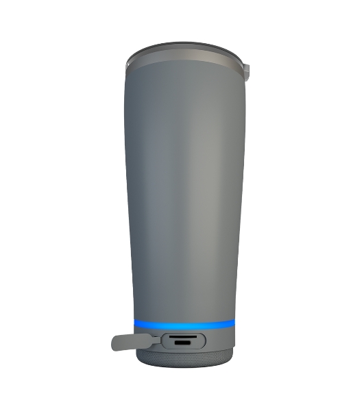 Термокружка с портативной колонкой Soundmax SM-TC001 серый