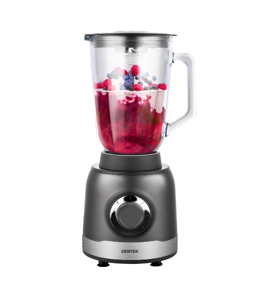 Блендер стационарный Centek CT-1326 серебристый/черный, 1300 Вт, 5 скоростей