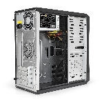 Компьютерный корпус ExeGate EX284021RUS Minitower BA-201 Black, mATX, (AA500, 80мм), 2*USB, Audio, фото5
