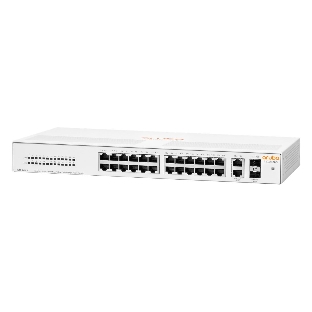 Коммутатор HPE Aruba Instant On 1430 26G 2SFP, 24×1 Гбит/с + 2×1 Гбит/с SFP, неуправляемый