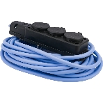 Удлинитель морозостойкий Gembird PC-3GF-R-10(IP) черный/синий, 10 м, 3 розетки, 3500 Вт, фото5