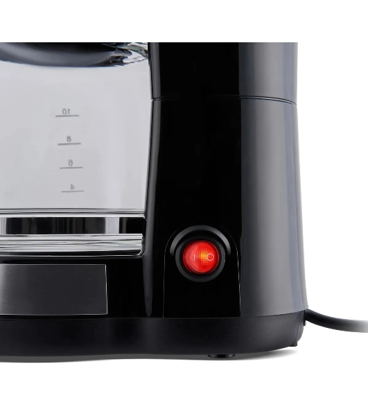 Кофеварка капельная Domfy metal DSM-CM301 1000Вт черный/серебристый