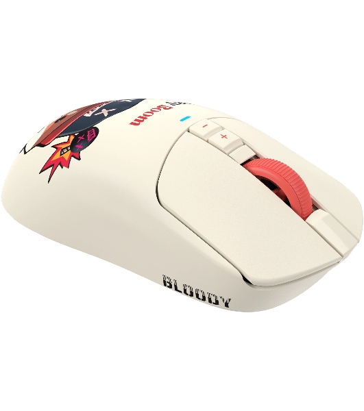 Мышь беспроводная/проводная A4Tech Bloody R72 Ultra Duo Proxy Boom бежевый, 20000 dpi, USB Type-A/Type-C, радиоканал, кнопки-7