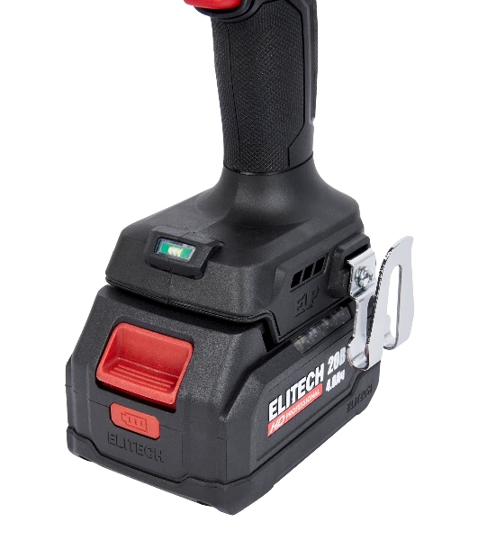 Дрель-шуруповерт Elitech CD 20SL2, 20 В, 2 Ач, 60 Нм, бесщеточный