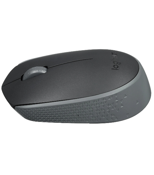 Мышь беспроводная Logitech M170 черный/темно-серый, 1000 dpi, радиоканал, USB, кнопки - 3