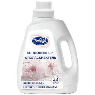 Кондиционер для белья, 1 л (Цветение сакуры) Кондиционер для белья предназначен для умягчения тканей в процессе стирки, восстановления волокон и устранения статического электричества.  Для всех видов тканей.  Нежный аромат сакуры. Придает тканям мягкость. Снимает статическое электричество.  Освежает цвета. Подходит для септиков.