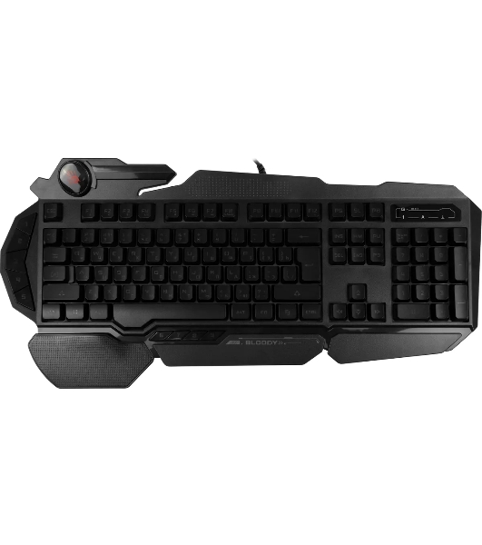 Клавиатура проводная A4Tech Bloody B310N черный USB Multimedia for gamer LED (подставка для запястий) (B310N)