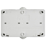 Розетка 2-я IEK ERS22-K01-16-54-DC ОП Форс РСб22-3-ФБ 16А IP54 с заземл. защ. шторки белый, фото3
