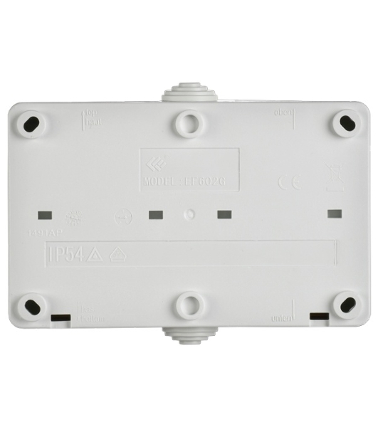 Розетка 2-я IEK ERS22-K01-16-54-DC ОП Форс РСб22-3-ФБ 16А IP54 с заземл. защ. шторки белый