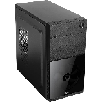 Компьютерный корпус Aerocool/Formula Cs-105, mATX, без БП, 187x361x355мм (ШxГxВ), USB 3.0 x1, USB 2.0 x1, металл 0,5мм, 120-мм вентилятор в комплекте, черный, фото 1
