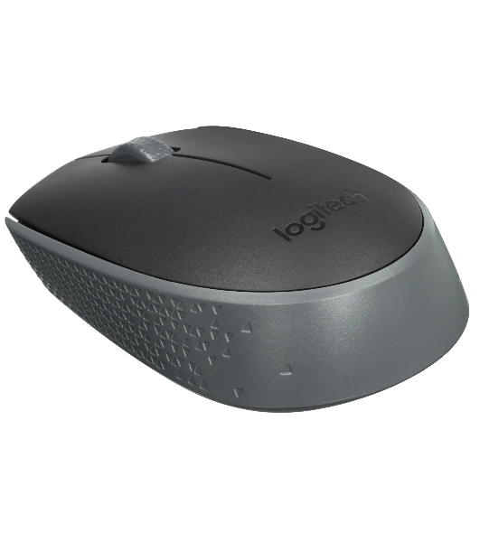 Мышь беспроводная Logitech M170 черный/темно-серый, 1000 dpi, радиоканал, USB, кнопки - 3