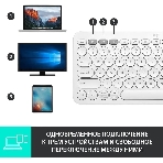 Клавиатура беспроводная Logitech K380, Bluetooth, белый, фото6