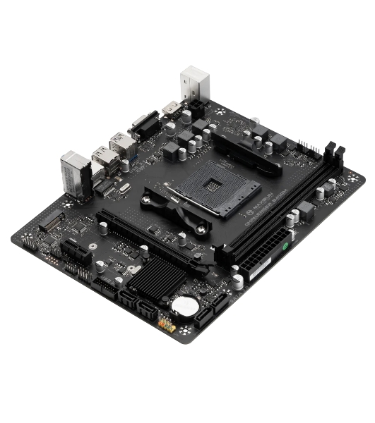 Материнская плата Maxsun Challenger B450M, AM4, AMD B450, 2xDDR4, 4xSATA, 1xM.2, 1xPCIe 3.0 x16, 1xPCIe 3.0 x1, 1xHDMI, 1xVGA, 1x 1Gb LAN, 2xUSB-A 3.2 Gen 1, 2xUSB-A 2.0, 3x3.5 мм, 5.1, M-ATX