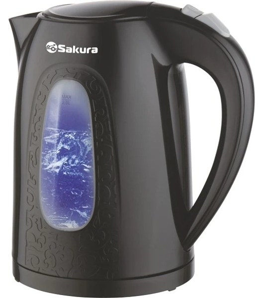 Чайник электрический Sakura SA-2345BK 2 л, черн д