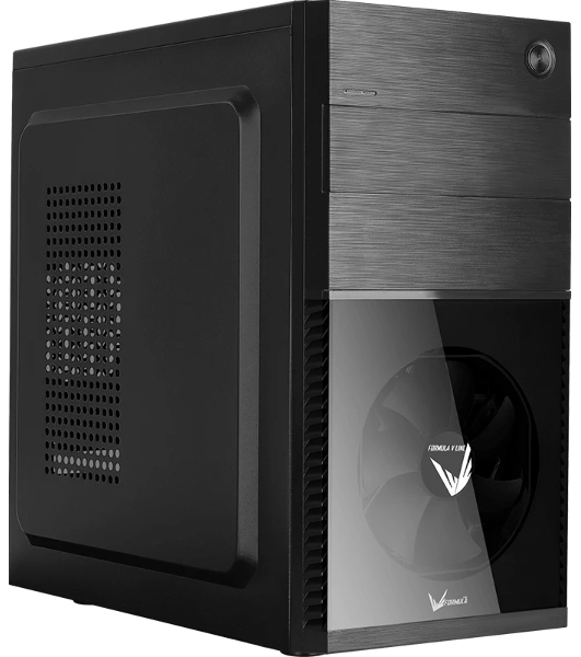 Компьютерный корпус Aerocool/Formula Cs-105, mATX, без БП, 187x361x355мм (ШxГxВ), USB 3.0 x1, USB 2.0 x1, металл 0,5мм, 120-мм вентилятор в комплекте, черный