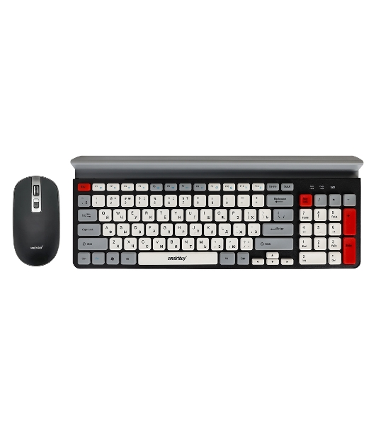 Комплект клавиатура+мышь Smartbuy SBC-201359AG-KW беспроводной, USB, 1600 DPI, чёрный