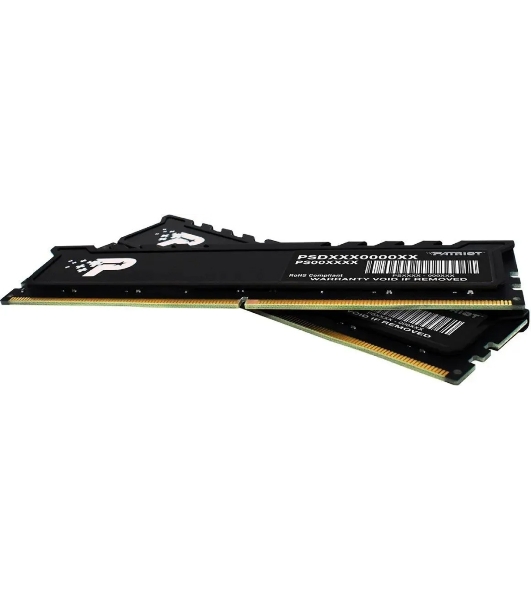 Оперативная память Patriot Signature Premium, DDR5, 64Gb (2x32 Gb), 4800 MHz, CL40, DIMM, радиатор, черный