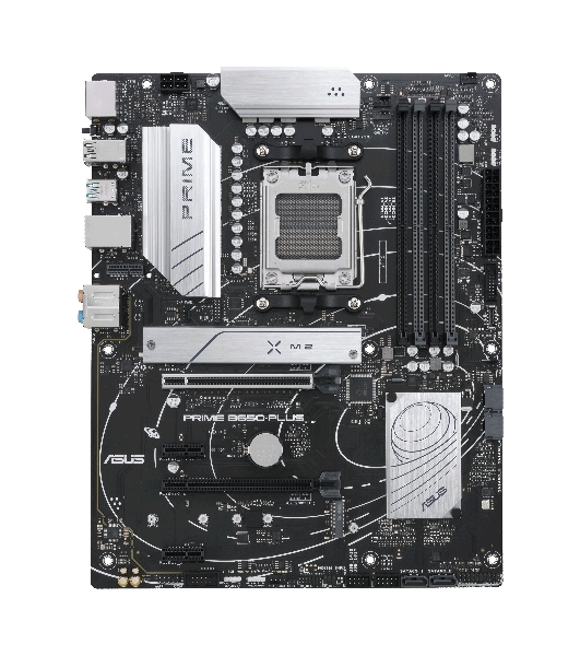 Материнская плата ASUS PRIME B650-PLUS-CSM, AM5, AMD B650, 4xDDR5, 4xSATA, 2xM.2, 1xPCIe 4.0 x16, 2xPCIe 4.0 x1, 1xDP, 1xHDMI, 1x2.5Gb LAN, 4xUSB-A 10Gbps, 2xUSB-A 5Gbps, 2xUSB-A 2.0, 5x3.5 мм, 7.1, ATX