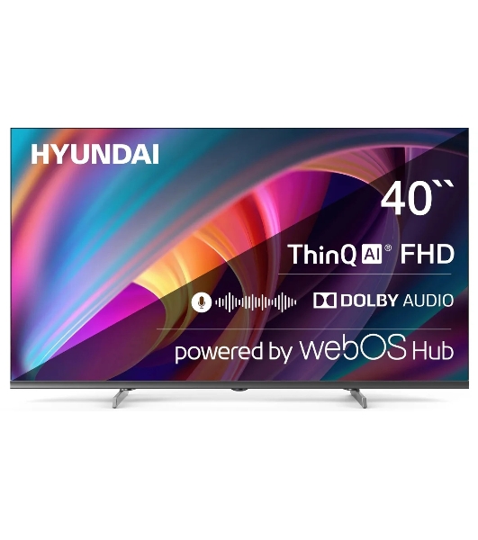 Телевизор Hyundai 40' H-LED40BS5100 черный/серый LED FHD 60Hz webOS 1.5GB/8GB