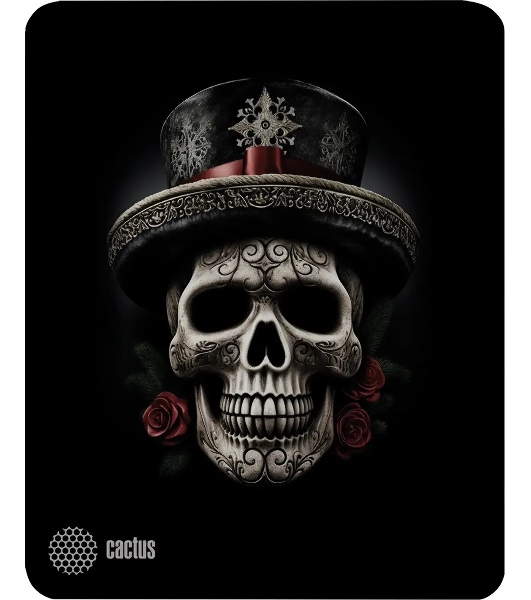 Коврик для мыши Cactus Scull 250x200x3мм (CS-MP-D05S)