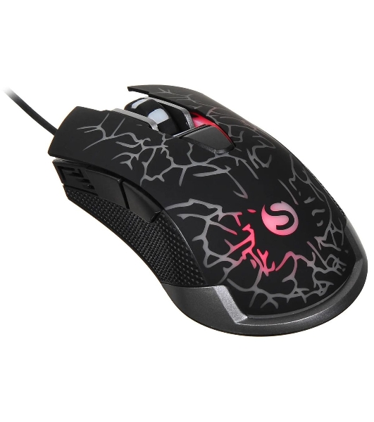 Мышь проводная SunWind SW-M705G черный, 3600 dpi, USB, кнопки - 6