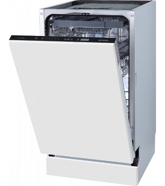 Встраиваемая посудомоечная машина Gorenje GV563E11 белый, 44.8 см, 10 компл., 47 дБ, класс A++