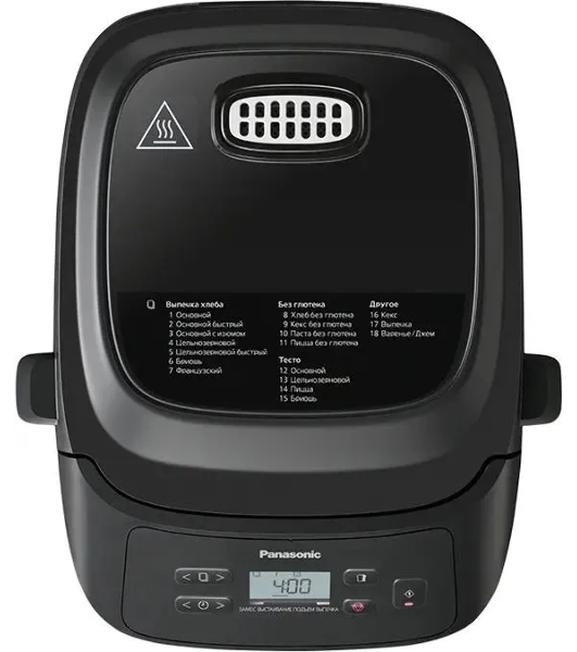 Хлебопечка Panasonic SD-PN100KTS черный, 340 Вт, 0.4 кг, 18 программ