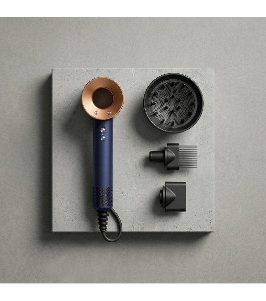 Фен Dyson Supersonic HD07 Prussian Blue/Copper синий/медный, 1600 Вт