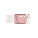 Флешка USB Netac UA31 (NT03UA31N-064G-20PK), 64Gb, USB 2.0, R/W 110/45, розовый/белый, фото3