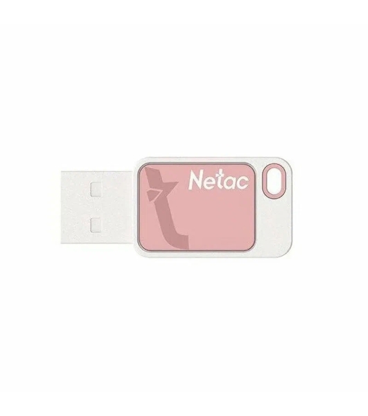 Флешка USB Netac UA31 (NT03UA31N-064G-20PK), 64Gb, USB 2.0, R/W 110/45, розовый/белый