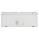 Розетка 2-я IEK ERS22-K01-16-54-DC ОП Форс РСб22-3-ФБ 16А IP54 с заземл. защ. шторки белый, фото5