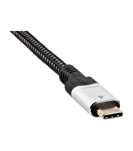 Кабель VCOM USB4 TypeC(M)--TypeC(M), 5K 60Hz, 8K 30Hz 40Gbps, PD 240W, 2м CU560-2M