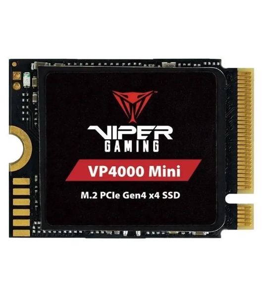 Накопитель SSD Patriot VP4000 Mini, 1Tb, PCIe 4.0 x4, M.2 2230, NVMe, R/W 5000/3500, с радиатором