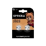 Батарея Opticell Specialty 2025 CR2025 (2шт) блистер серебристый, фото 1