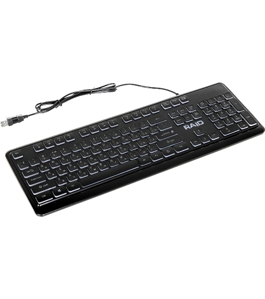 Клавиатура проводная Defender Raid GK-778DL, USB, черный