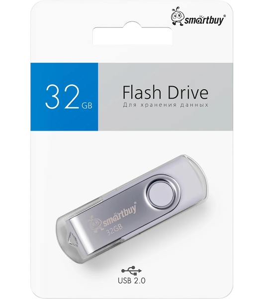 Флешка USB SmartBuy 032GB Twist White (SB032GB2TWW)