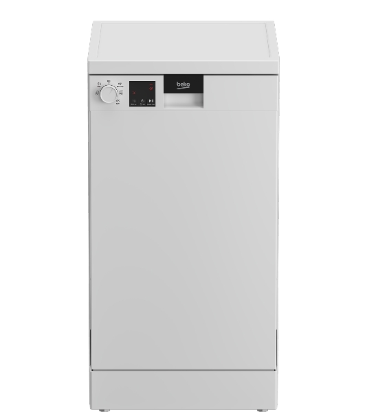 Посудомоечная машина Beko DVS050R01W, белый, 44.8 см, 10 компл., сушка конденсационная, 49 дБ, класс A