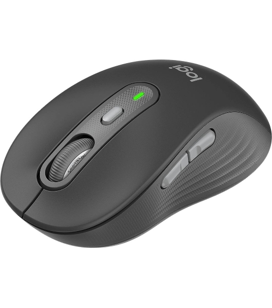 Мышь беспроводная Logitech M750 графитовый, 4000 dpi, радиоканал, Bluetooth, USB, кнопки - 5