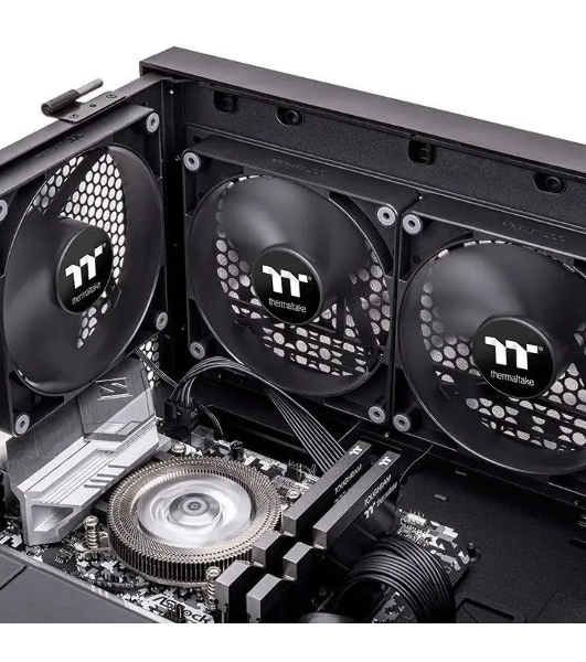 Комплект вентиляторов для корпуса Thermaltake CT140 (2 шт.) черный, 140 мм, 1500 об/мин, 30.5 дБ, 4 pin