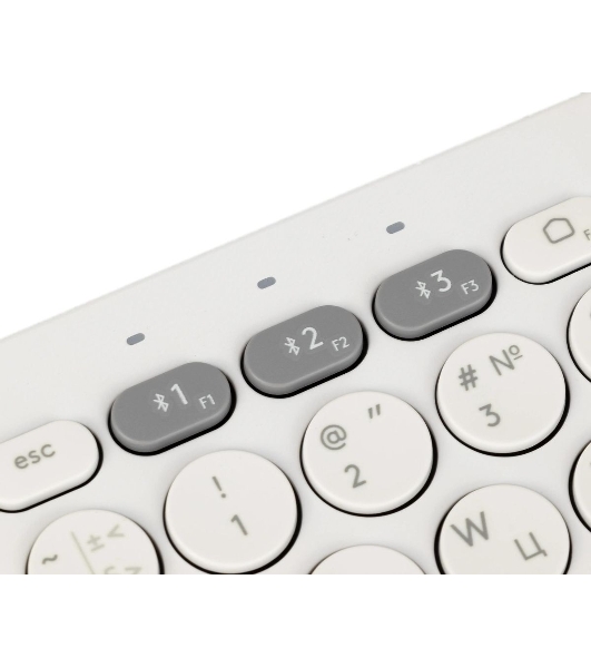 Клавиатура беспроводная Logitech K380, Bluetooth, белый