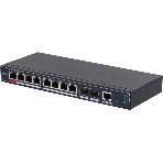 Коммутатор Dahua DH-SG4010P-2F, 8×1 Гбит/с + 2×1 Гбит/с SFP, управляемый, фото 1