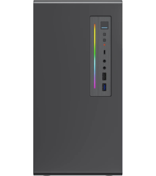 Корпус Foxline FL-728TG-U3C, Mini-Tower, чёрный
